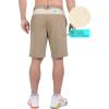imageLittle Donkey Andy Mens Quick Dry Stretch Shorts for Hiking Golf Travel with Elastic WaistB1 Greige Heather