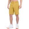 imageLittle Donkey Andy Mens Quick Dry Stretch Shorts for Hiking Golf Travel with Elastic WaistYellow Heather