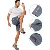 imageLittle Donkey Andy Mens Stretch Hiking Shorts Quick Dry Lightweight Athletic Shorts for Running HikingGrey