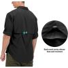 imageLittle Donkey Andy Mens UPF 50 UV Protection Shirt Breathable Long Sleeve Fishing Hiking Shirts Quick DryBlack