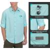 imageLittle Donkey Andy Mens UPF 50 UV Protection Shirt Breathable Long Sleeve Fishing Hiking Shirts Quick DryBlue Tint
