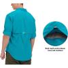 imageLittle Donkey Andy Mens UPF 50 UV Protection Shirt Breathable Long Sleeve Fishing Hiking Shirts Quick DryBluebird