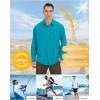 imageLittle Donkey Andy Mens UPF 50 UV Protection Shirt Breathable Long Sleeve Fishing Hiking Shirts Quick DryBluebird