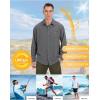 imageLittle Donkey Andy Mens UPF 50 UV Protection Shirt Breathable Long Sleeve Fishing Hiking Shirts Quick DryCastlerock