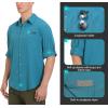imageLittle Donkey Andy Mens UPF 50 UV Protection Shirt Breathable Long Sleeve Fishing Hiking Shirts Quick DryFjord Blue