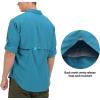 imageLittle Donkey Andy Mens UPF 50 UV Protection Shirt Breathable Long Sleeve Fishing Hiking Shirts Quick DryFjord Blue