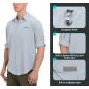 imageLittle Donkey Andy Mens UPF 50 UV Protection Shirt Breathable Long Sleeve Fishing Hiking Shirts Quick DryGray Dawn