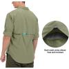 imageLittle Donkey Andy Mens UPF 50 UV Protection Shirt Breathable Long Sleeve Fishing Hiking Shirts Quick DryLoden Green