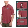 imageLittle Donkey Andy Mens UPF 50 UV Protection Shirt Breathable Long Sleeve Fishing Hiking Shirts Quick DryRacing Red