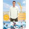 imageLittle Donkey Andy Mens UPF 50 UV Protection Shirt Breathable Long Sleeve Fishing Hiking Shirts Quick DryWhite