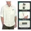 imageLittle Donkey Andy Mens UPF 50 UV Protection Shirt Breathable Long Sleeve Fishing Hiking Shirts Quick DryWhite