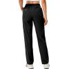 imageLittle Donkey Andy Womens Golf Pants Stretch Quick Dry Lightweight Straight Leg Business Casual Slacks with PocketsAblack