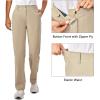 imageLittle Donkey Andy Womens Golf Pants Stretch Quick Dry Lightweight Straight Leg Business Casual Slacks with PocketsAlight Khaki