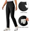 imageLittle Donkey Andy Womens Golf Pants Stretch Quick Dry Lightweight Straight Leg Business Casual Slacks with PocketsBlack