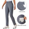 imageLittle Donkey Andy Womens Golf Pants Stretch Quick Dry Lightweight Straight Leg Business Casual Slacks with PocketsCastlerock Grey