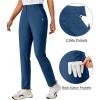 imageLittle Donkey Andy Womens Golf Pants Stretch Quick Dry Lightweight Straight Leg Business Casual Slacks with PocketsScuba Blue