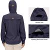 imageLittle Donkey Andy Womens Hoodie Long Sleeve Shirt UPF 50 Sun Protection Outdoor Quick Dry Fishing Hiking ShirtsHood Dark Purple
