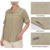 imageLittle Donkey Andy Womens Hoodie Long Sleeve Shirt UPF 50 Sun Protection Outdoor Quick Dry Fishing Hiking ShirtsHood New Khaki