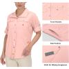 imageLittle Donkey Andy Womens Hoodie Long Sleeve Shirt UPF 50 Sun Protection Outdoor Quick Dry Fishing Hiking ShirtsHood Peachy Pink