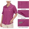 imageLittle Donkey Andy Womens Hoodie Long Sleeve Shirt UPF 50 Sun Protection Outdoor Quick Dry Fishing Hiking ShirtsHood Rose