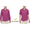 imageLittle Donkey Andy Womens Hoodie Long Sleeve Shirt UPF 50 Sun Protection Outdoor Quick Dry Fishing Hiking ShirtsHood Rose