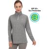 imageLittle Donkey Andy Womens Long Sleeve Running Shirts Workout Gym Sports TShirt Quick DryA Deep Grey Heather
