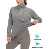 imageLittle Donkey Andy Womens Long Sleeve Running Shirts Workout Gym Sports TShirt Quick DryA Deep Grey Heather