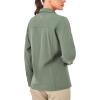 imageLittle Donkey Andy Womens Long Sleeve Travel Shirt UPF 50 Safari Shirt Outdoor Cool Quick Dry Hiking ShirtsL Army Green