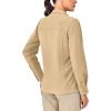 imageLittle Donkey Andy Womens Long Sleeve Travel Shirt UPF 50 Safari Shirt Outdoor Cool Quick Dry Hiking ShirtsL Khaki