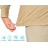 imageLittle Donkey Andy Womens Long Sleeve Travel Shirt UPF 50 Safari Shirt Outdoor Cool Quick Dry Hiking ShirtsL Khaki