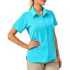 imageLittle Donkey Andy Womens Long Sleeve Travel Shirt UPF 50 Safari Shirt Outdoor Cool Quick Dry Hiking ShirtsS Blue