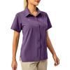 imageLittle Donkey Andy Womens Long Sleeve Travel Shirt UPF 50 Safari Shirt Outdoor Cool Quick Dry Hiking ShirtsS Purple