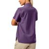 imageLittle Donkey Andy Womens Long Sleeve Travel Shirt UPF 50 Safari Shirt Outdoor Cool Quick Dry Hiking ShirtsS Purple