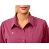 imageLittle Donkey Andy Womens Long Sleeve Travel Shirt UPF 50 Safari Shirt Outdoor Cool Quick Dry Hiking ShirtsS Wine Red