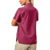 imageLittle Donkey Andy Womens Long Sleeve Travel Shirt UPF 50 Safari Shirt Outdoor Cool Quick Dry Hiking ShirtsS Wine Red