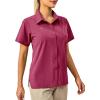 imageLittle Donkey Andy Womens Long Sleeve Travel Shirt UPF 50 Safari Shirt Outdoor Cool Quick Dry Hiking ShirtsS Wine Red