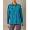 imageLittle Donkey Andy Womens UPF 50 UV Protection Breathable Long Sleeve Hiking Shirt Fishing Travel Shits AirHoles TechBlue Moon