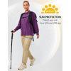 imageLittle Donkey Andy Womens UPF 50 UV Protection Breathable Long Sleeve Hiking Shirt Fishing Travel Shits AirHoles TechDark Purple