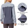 imageLittle Donkey Andy Womens UPF 50 UV Protection Breathable Long Sleeve Hiking Shirt Fishing Travel Shits AirHoles TechLight Grey