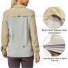 imageLittle Donkey Andy Womens UPF 50 UV Protection Breathable Long Sleeve Hiking Shirt Fishing Travel Shits AirHoles TechLight Khaki