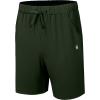 imageLittle Donkey Andy Mens 7 Inches Ultra Stretch Running Shorts Quick Dry Lightweight Cool Sports Athletic Shorts5 Dark Green
