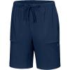 imageLittle Donkey Andy Mens Capri Pants Quick Dry Stretch Cool 34 Capri Jogger Shorts Gym Running Hiking Track ShortsAblue