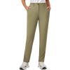 imageLittle Donkey Andy Womens Golf Pants Stretch Quick Dry Lightweight Straight Leg Business Casual Slacks with PocketsDeep Lichen Green