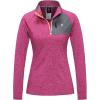 imageLittle Donkey Andy Womens Long Sleeve Running Shirts Workout Gym Sports TShirt Quick DryScarlet