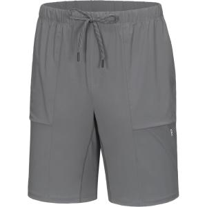 imageLittle Donkey Andy Mens Capri Pants Quick Dry Stretch Cool 34 Capri Jogger Shorts Gym Running Hiking Track ShortsAgrey
