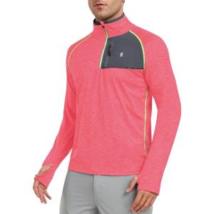 imageLittle Donkey Andy Mens Long Sleeve Quick Dry Lightweight Running Exercise Sports TShirt TopAnectarine