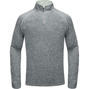 imageLittle Donkey Andy Mens Long Sleeve Quick Dry Lightweight Running Exercise Sports TShirt TopCdeep Grey Heather
