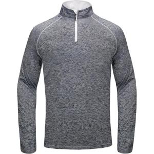 imageLittle Donkey Andy Mens Long Sleeve Quick Dry Lightweight Running Exercise Sports TShirt TopCnavy Blue Heather