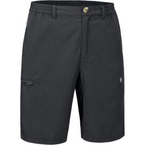 imageLittle Donkey Andy Mens Quick Dry Stretch Shorts for Hiking Golf Travel with Elastic WaistA1 Black Heather