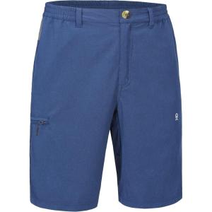 imageLittle Donkey Andy Mens Quick Dry Stretch Shorts for Hiking Golf Travel with Elastic WaistBlue Heather